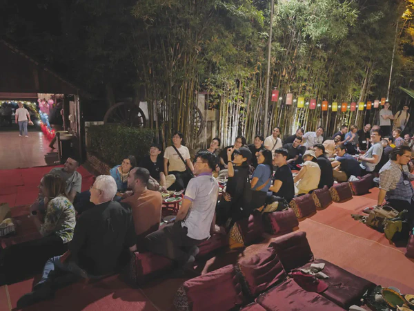 Dinner in Chiang Mai, Thailand (conference colleagues)